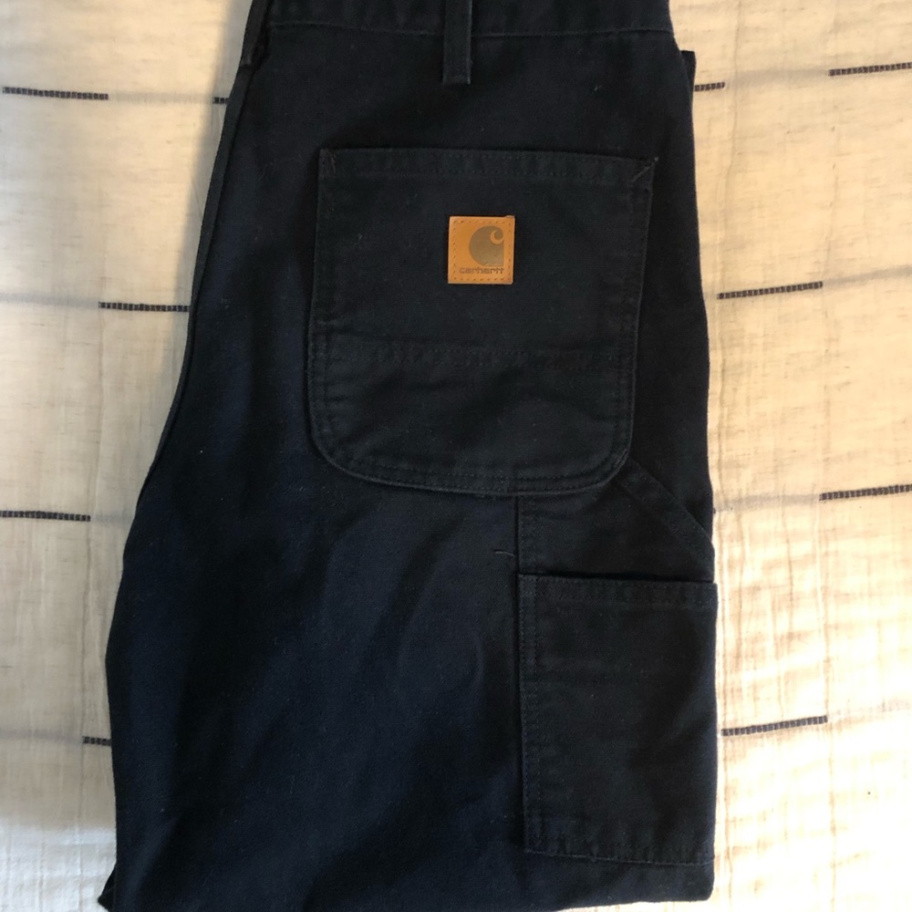 Carhartt Canvas Black Carpenter Pants